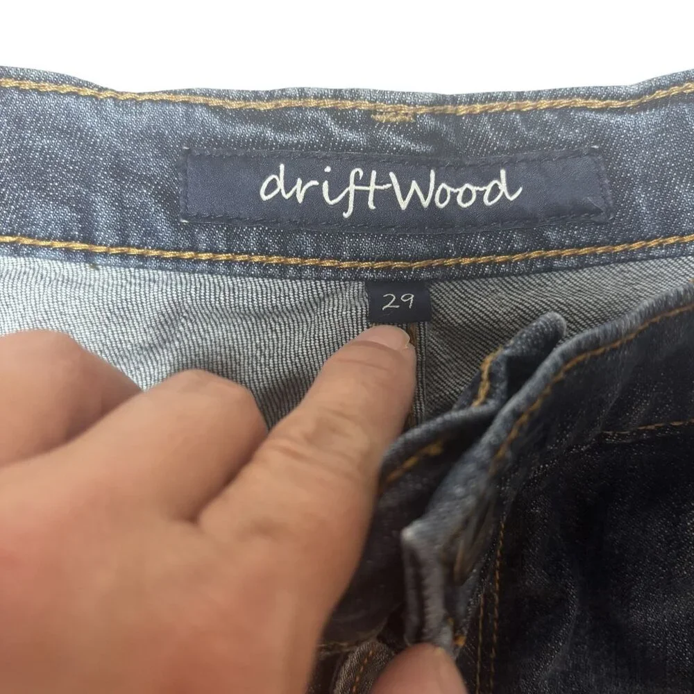 Driftwood Jeans For Women Size 29 Distressed Straight-Leg Denim Blue
